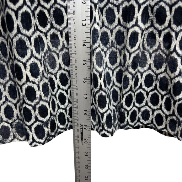 Ann Taylor Loft‎ Ikat Pattern A-Line Skirt Black White size small - Picture 4 of 5